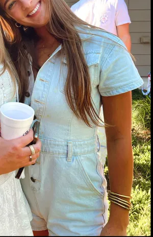 Princess Polly Lioness DENIM Romper thumbnail 6