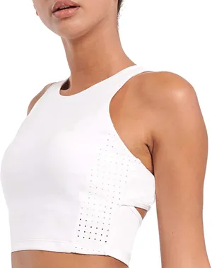 Amazon White Sports Bra Tank thumbnail 1