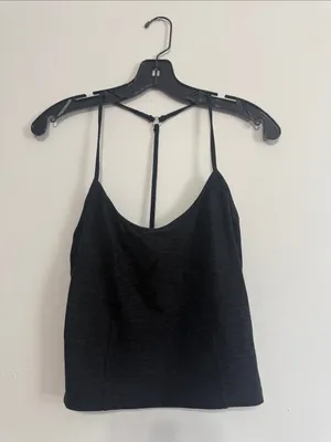 Victoria’s Secret Heathered Black Cami Tank | Size Medium | Soft Stretch thumbnail 2