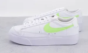 Nike Blazer Low Platform " White/Black/Light Lemon Twist" Size 8.5 thumbnail 1