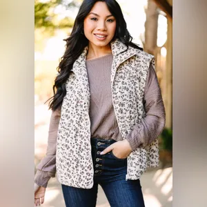 Entro | Floral Corduroy Puffer Vest thumbnail 6