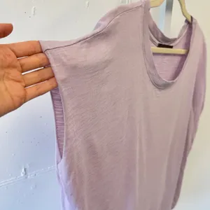 Feel The Piece by Terre Jacobs Lavender Slub Scoop Neck Oversized T-shirt O/S thumbnail 3