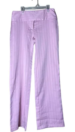 Vintage Y2K Vezucci Pink Low Rise‎ Wide Leg Career Pants Size 6 thumbnail 1