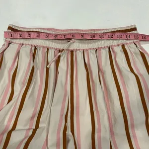 Anthropologie Striped Pull On Shorts Medium Pink Brown Casual Summer Shorts thumbnail 8