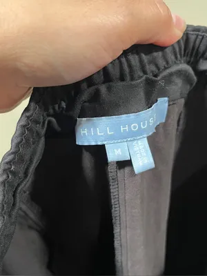 Hill House Pants Women Size Medium Black Claire High Rise Straight Leg Ankle thumbnail 10