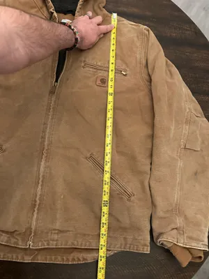 Carhartt J141-211 Washed Duck Sierra Sherpa Lined Jacket Sz Large L Tall Tan thumbnail 6