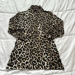 Chaus New York Womens Size Small‎ Cheetah Print Wrap Blouse 3/4 Sleeve Vintage thumbnail 8