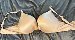 Victoria's Secret So Obsessed Push-Up Bra Nude Beige 34D Underwire Shimmer thumbnail 1