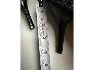 Rampage Black and White Tweed Pointed Toe Heels thumbnail 6