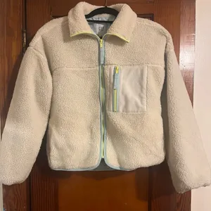 Y2K style GAP Cream Classic Sherpa Jacket thumbnail 1