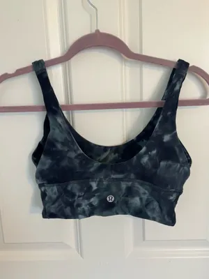 lululemon align reversible bra diamond dye teal graphite thumbnail 4