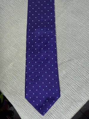 Brooks Brothers Makers Silk Tie Purple Blue Dot Extra Long 61” Made USA thumbnail 14