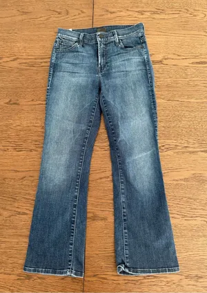 MOTHER Women's Cropped Jeans in Medium Blue Size 25 thumbnail 1