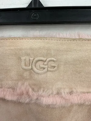 UGG Pink Trim Suede Shearling Piece 782 thumbnail 3