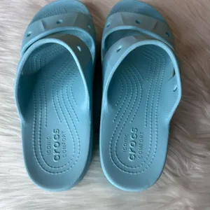 Crocs Baya Platform Slide Iconic Comfort Sandals Comfort Pure Water Size 9 thumbnail 5