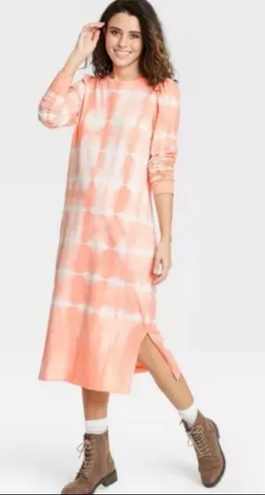 Universal Threads Women's Tie dye midi shirt Dress thumbnail 1