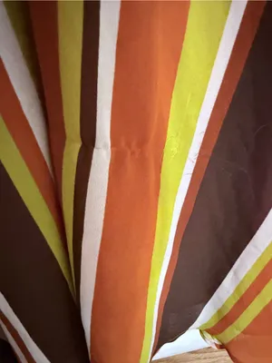 Forever 21 large Striped V-Neck Maxi Dress in Orange, Yellow and Brown thumbnail 8