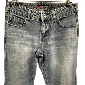Vintage Silver Mid Rise Blue Jeans Flare Denim Made In Guatemala Womens 30 32 thumbnail 7