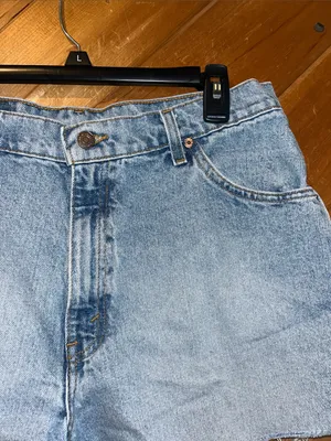 Levi’s 90s vintage raw hem cut off high waisted mom shorts 36951 thumbnail 2