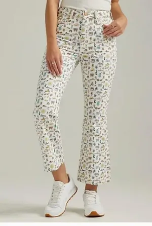 NWT Wrangler Life's Lemons High Rise Kick Flare Wrocks 672 Jeans thumbnail 2