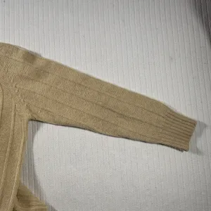Vintage Tami Women’s Small Yellow Rib Knit Quarter Zip Mock Neck Sweater thumbnail 9