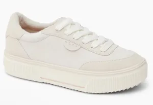 Reef Lay Day Lift Leather Boho Platform Casual Sneakers Beige Cream New Size 8.5 thumbnail 1