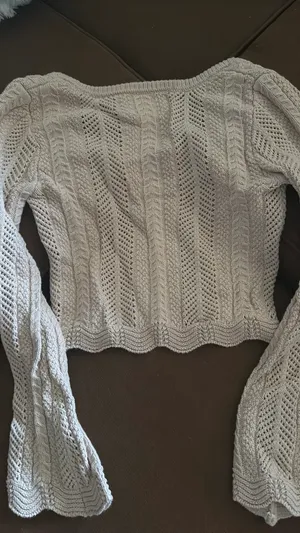 pink Rose brand khaki/tan sweater thumbnail 2