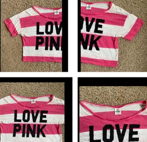 PINK - Victoria's Secret Vintage Crop Top Sz S thumbnail 10
