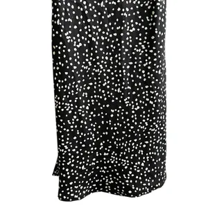 Womens Mini Slip Dress Open Back Black Polka Dot Coquette Size Small thumbnail 6