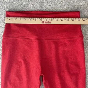 Beyond Yoga Athletic Leggings Made in USA Red 24" Inseam Ankle Women's Size XL thumbnail 7