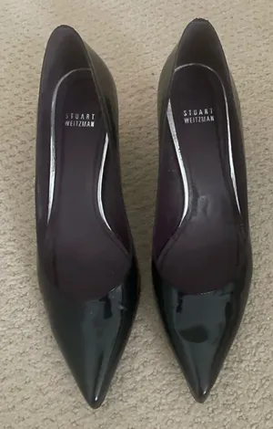 Stuart Weitzman Black Patent Heels thumbnail 1