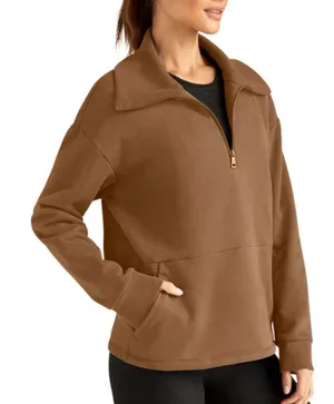 Beyond Yoga Trek Pullover Sweater Quarter-Zip thumbnail 1