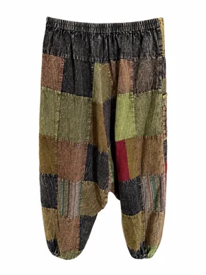 GOA Patchwork Cargo Harem Pants thumbnail 2