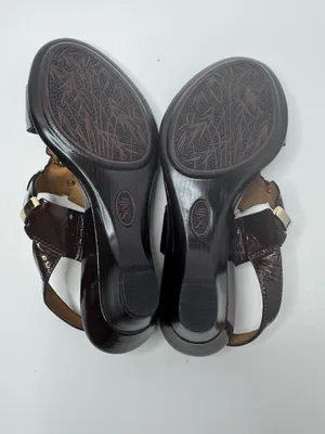 Sofft Alina Brown Patent Leather Sandals Size 6M thumbnail 8