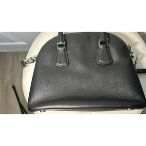 Kate Spade Black Pebbled Leather Dome Satchel Crossbody Bag Capsule‎ Purse thumbnail 10