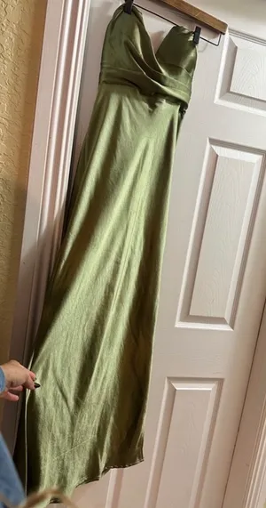 Billy J Valerie Olive Strapless Maxi Dress thumbnail 11