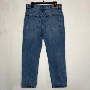 Madewell The 90s Straight‎ Crop Jeans - Concho Wash thumbnail 9