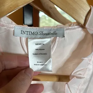 Intimo Donatella Baby Pink Light Weight Robe Size Medium thumbnail 5