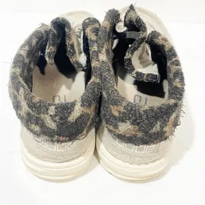 Hey Dude Women's Size‎ 10 Britt Cream Cheetah Hiking Oxford Ankle Boot Booties thumbnail 4