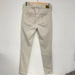 American Eagle Tan Distressed Skinny High Rise Jeans Womens 10 Denim Zip Fly thumbnail 13