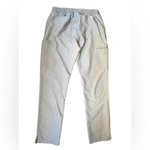 Figs womens Cargo Pants in Gray with Teal Accent thumbnail 2