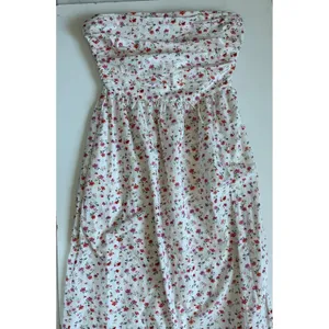 French‎ Connection Strapless Floral Maxi Dress Cerise Pink Multi Cotton - 0 NEW thumbnail 5
