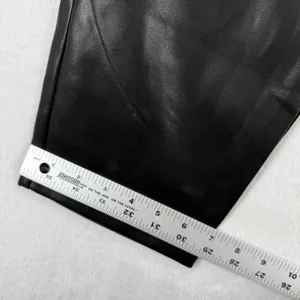 Avec Les Filles Black Faux Leather Paperbag Waist Pants Women's Size S‎ thumbnail 5