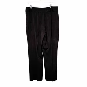 Chico’s Chocolate Brown Stripes Trousers Size 2.5/14 thumbnail 2