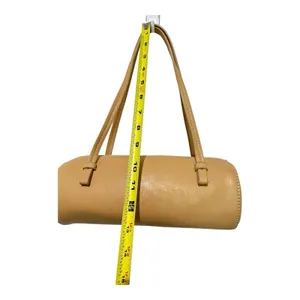 by Anthropologie Tan cylindrical/barrel design Handbag Tan / Warm Camel thumbnail 9