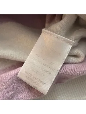 White Birch V Neck Striped Sweater White Lilac Purple 3X thumbnail 8