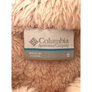 Columbia Fire Side II Sherpa Full Zip Jacket Mauve Pink Fleece Small Outdoorsy thumbnail 3