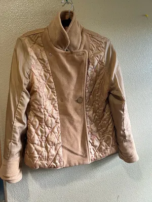 American Eagle Outfitters Women's‎ Tan Double-Breasted Peacoat y2k size medium thumbnail 8