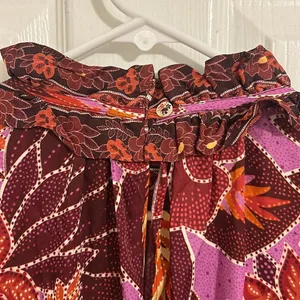 Farm Rio Sweet Floral Midi Dress In Sweet Floral Lilac NWT Size XL thumbnail 12