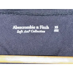 NEW Abercrombie & Fitch Black Nylon Sweetheart Cap Sleeve Bodysuit Top Size XS thumbnail 5